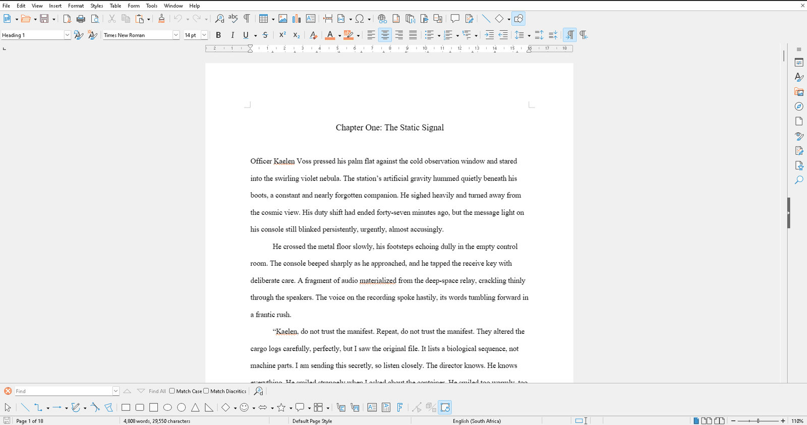 Quillen Word (.docx) export opened in a word processor, showing identical formatting to the PDF